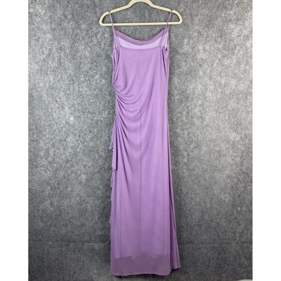 City Triangles Vtg Y2K Sparkle‎ Maxi Dress Hoco Prom Gown Sz M Purple Fairy - Picture 8 of 16